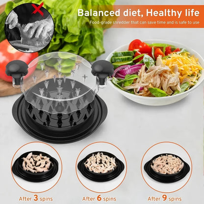 Chicken Shredder Tool, Visible Meat Shredder Twist Chopper, Chicken Grinder with Anti-Slip Strip Suitable for Beef Chicken